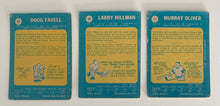 Load image into Gallery viewer, 1969-70 Topps O-Pee-Chee Hockey 3 Card Lot Larry Hillman, Doug Favell and Murray Oliver

