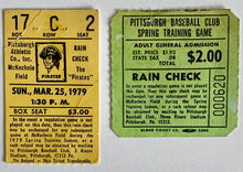 Load image into Gallery viewer, 1979 Pittsburgh Pirates Spring Training Program + 2 Tickets
