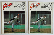 Load image into Gallery viewer, 1976 San Francisco Giants Baseball Program Lot Of 2

