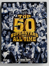 Load image into Gallery viewer, WWE Wrestling DVD 3 Disc Set Top 50 Superstars of All Time The Rock
