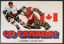 Load image into Gallery viewer, 1972 Summit Series Unused Postcard "Go Canada"
