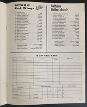 Load image into Gallery viewer, 1972 NHL Program Detroit Red Wings vs California Golden Seals
