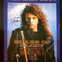 Load image into Gallery viewer, Jon Bon Jovi Signed JSA Authenticated Blaze Of Glory Thick Cardboard Broadside

