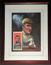Load image into Gallery viewer, Framed Honus Wagner Lithograph Pittsburgh Pirates MLB Artist Robert Stephen Simon Autographed
