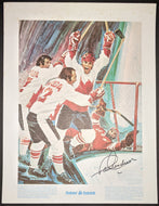Team Canada USSR Paul Henderson Signed Vintage Poster Artist Andre L'Archeveque