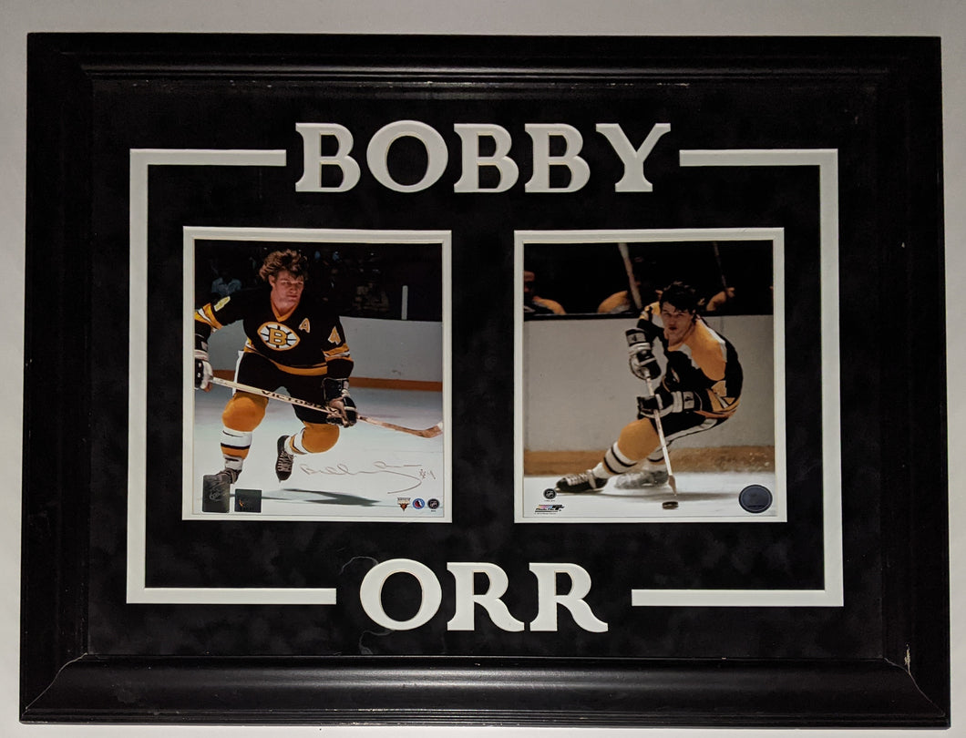 Signed Framed Bobby Orr Photo NHL Hockey Boston Bruins Vintage Autographed COA