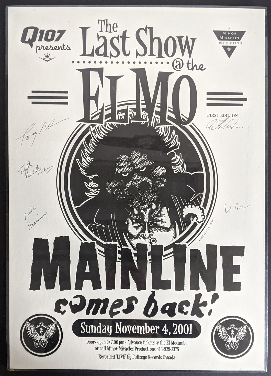 Limited Edition El Mocambo Autographed Mainline