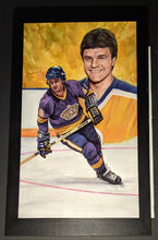 Load image into Gallery viewer, Large Original Marcel Dionne Painting NHL Los Angelas Kings Artist Doug West Autographed
