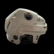 Connor McDavid Signed Edmonton Oilers Hockey Helmet Autographed Upper Deck COA
